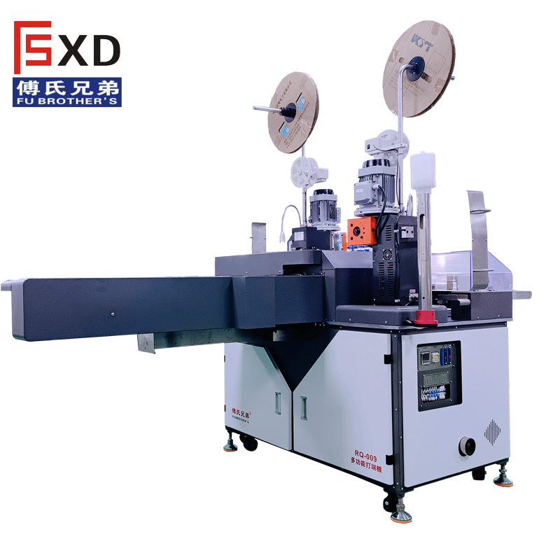 全自動(dòng)打端插膠殼機(jī)，全自動(dòng)排線端子機(jī)插膠殼